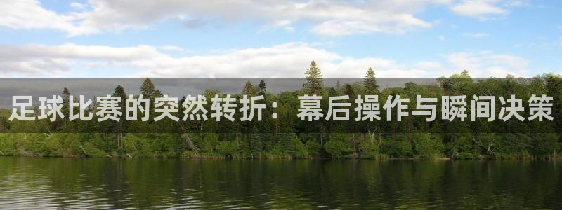  足球比赛的突然转折：幕后操作与瞬间决策