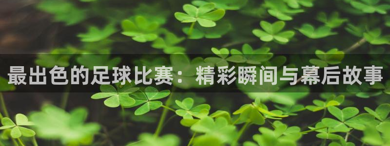 最出色的足球比赛：精彩瞬间与幕后故事