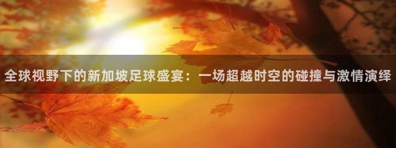  全球视野下的新加坡足球盛宴：一场超越时空的碰撞与激情演绎