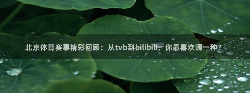 玩球直播app苹果：北京体育赛事精彩回顾：从tvb到bilibili，你最喜欢哪一种？